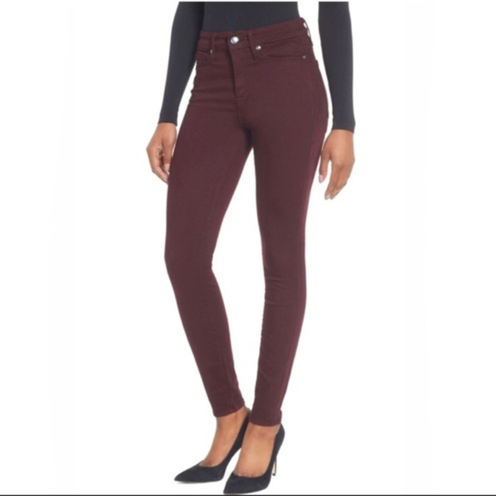 Good American burgundy jeans size 0